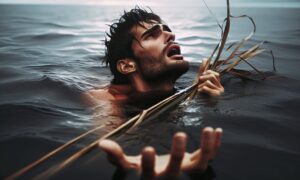 Read more about the article A Drowning Man Grabs at Straws: Meaning, Origin & Usage Explained