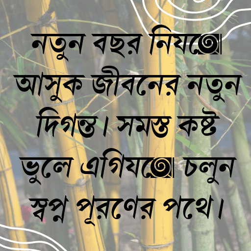 নতুন বছর নিয়ে আসুক জীবনের নতুন দিগন্ত। সমস্ত কষ্ট ভুলে এগিয়ে চলুন স্বপ্ন পূরণের পথে।