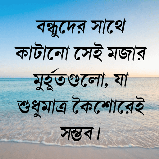 বন্ধুদের সাথে কাটানো সেই মজার মুহূর্তগুলো, যা শুধুমাত্র কৈশোরেই সম্ভব।