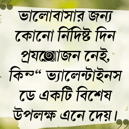 ভালোবাসার জন্য কোনো নির্দিষ্ট দিন প্রয়োজন নেই, কিন্তু ভ্যালেন্টাইনস ডে একটি বিশেষ উপলক্ষ এনে দেয়।