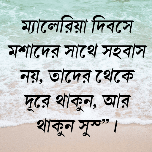 ম্যালেরিয়া দিবসে মশাদের সাথে সহবাস নয়, তাদের থেকে দূরে থাকুন, আর থাকুন সুস্থ।