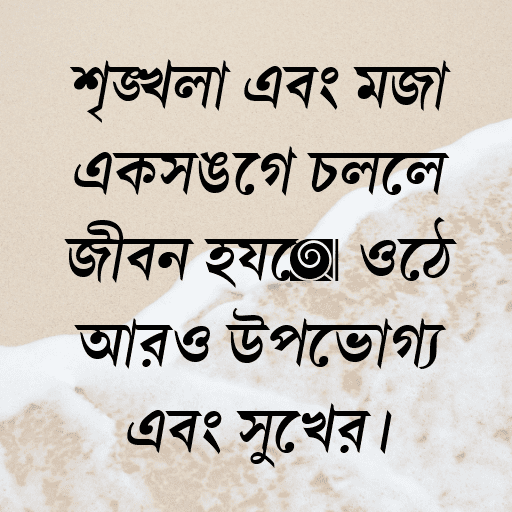 শৃঙ্খলা এবং মজা একসঙ্গে চললে জীবন হয়ে ওঠে আরও উপভোগ্য এবং সুখের।