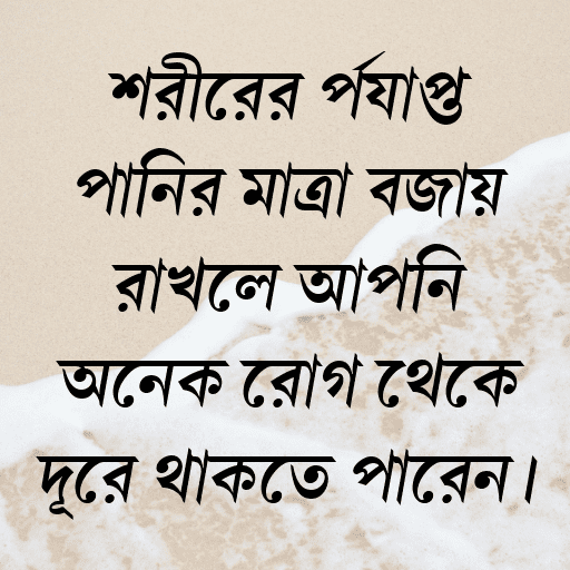 শরীরের পর্যাপ্ত পানির মাত্রা বজায় রাখলে আপনি অনেক রোগ থেকে দূরে থাকতে পারেন।